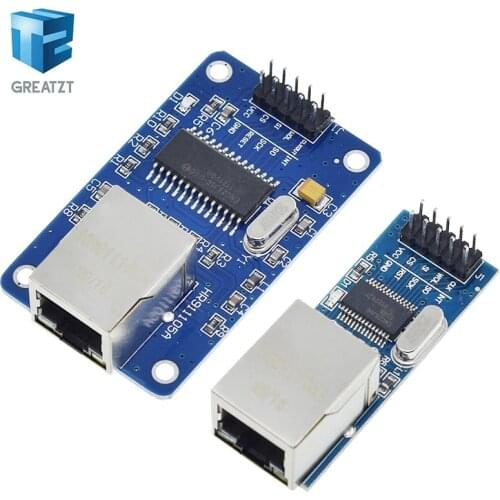 GREATZT ENC28J60 / ENC28J60 (mini version) LAN Ethernet Network Board Module 25MHZ Crystal AVR 51 LPC STM32 3.3V
