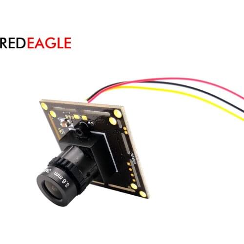 REDEAGLE 1200TVL CMOS Color Analog Video Security Camera Module CCTV PCB Board with HD 3.6MM Lens