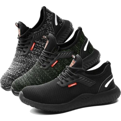 ZEEKSON 2021 Feizhi Mens Sports Shoes Lightweight Breathable Mesh Running Shoes Casual Shoes Trend Youth Safety Shoes