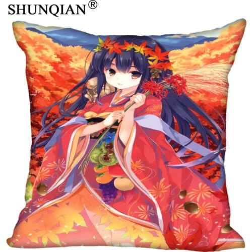 New Arrival anime girl characters with kimono Pillowcases zipper Custom Pillow Case More Size Custom your image gift