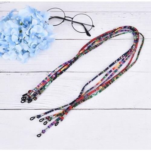 Eyeglass Chain Colorful Sunglasses Strap Eyewear Necklace Holder Neck Cord 5Pcs Reading Glasses Chain Cotton Blend Glass String
