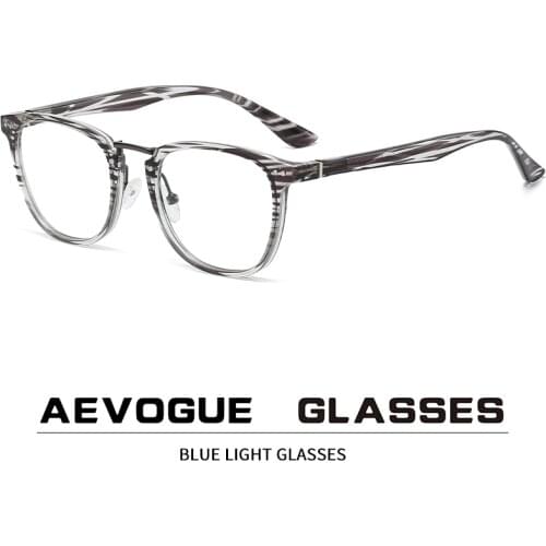AEVOGUE Men Optical Eyeglasses Frame Prescription Glasses Women Eyewear Anti-Blue Light Glasses Fashion Accessories AE1069