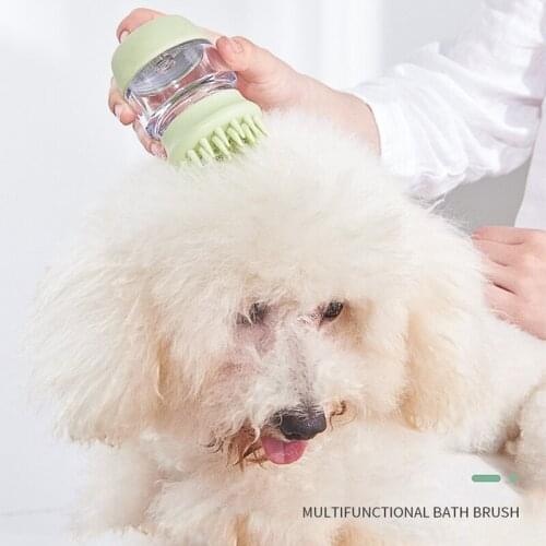 Pet Bath Dog Wash Shower Head Spray Dog Shampoo Dog Bathing Tool Comb Cleaning Bath Massage Cat SPA Brush Multifunction Silicone