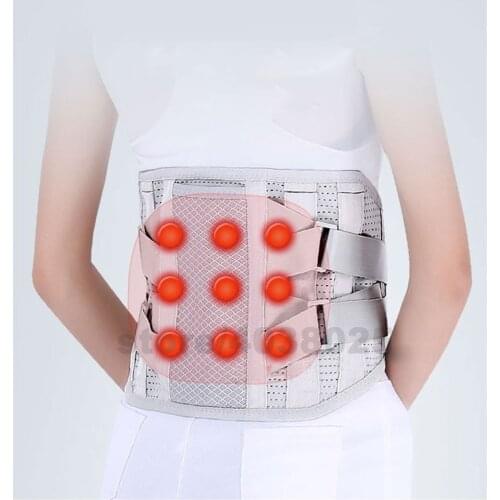 Waist Brace Support Belt Tourmaline Self-heating Magnetic Therapy Waist Belt Lumbar Support Back Support Brace Double Banded