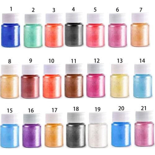 21 Colors Aurora Resin Mica Pearlescent Pigments Colorants Resin Jewelry Making