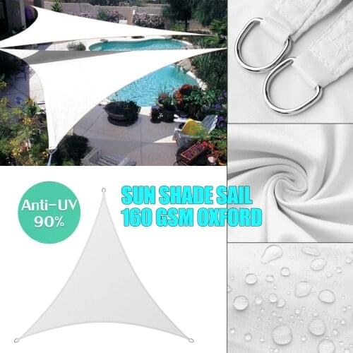 300D Oxford Cloth Garden Swing With Awning Tent Gazebo White Triangle Pool for Garden Decoration Outdoor Terrace Shading Bache
