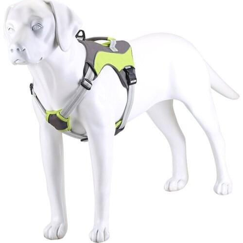 Dog Harness Polyester Safety Reflective Adjustable For Small Medium And Large Dogs Outdoor Pet Supplies Dog Chest Harness