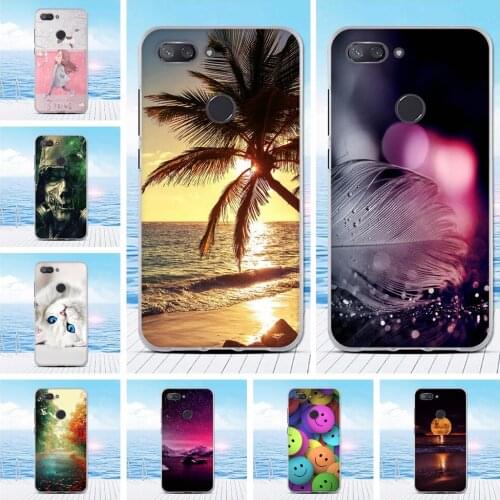 For Xiaomi Mi 8 Lite Silicone Phone Case For Xiaomi Mi 8 Youth TPU Fundas Cover 3D Flower Painting For Xiaomi Mi 8X Bumper Cover