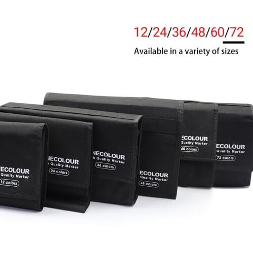 Finecolour Marker Storage Bag 12/24/36/48/60/72 Set For Marker Pens Multifunctio Pen Bag S/M/L Marker Bag For School Supplies