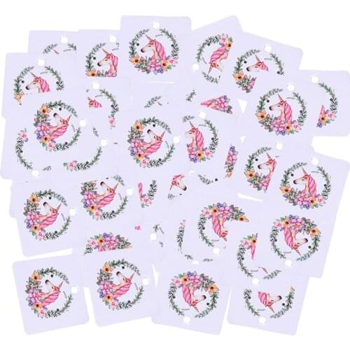 100pcs Jewelry Display Cards Earring Ear Studs Necklace Hanging Holder