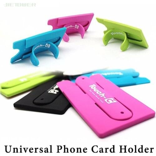 300pcs/lot Mini U One Touch Silicone Stand 3M Adhesives Back Sticker Phone Holder for iPhone 5 6 7 8 All Smartphones Universal