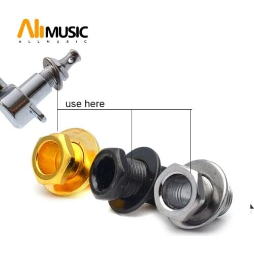 60SETS Hex Threaded Bushing & Ferrules for Sealed-gear Guitar Tuning Peg Tuner Machine Heads Silver Black Gold