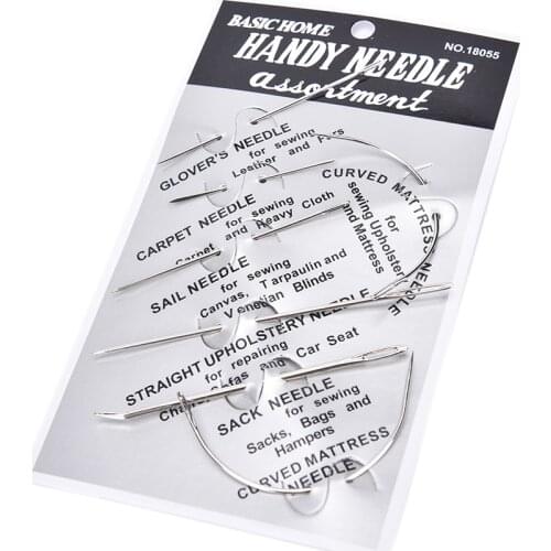 Wholesale 7 Pcs Sewing Needles Set Sail Carpet Leather Curved Canvas Sewing Needles Hand Repair Tool