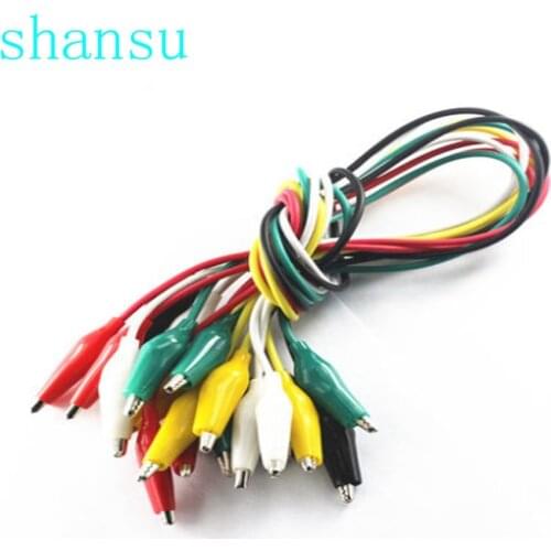 Large Medium Small 10pcs Alligator Clips Electrical DIY Test Leads Alligator Double-ended Crocodile Clips Test Jumper Wire