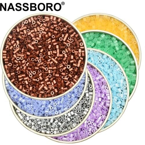 Uniform Size 2MM Charm Tube Czech Glass Beads for Jewelry Making Kralen DIY Bracelet Necklace Jewelry Accessories Beads