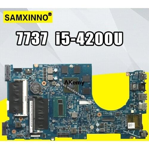 CN-02D5TK 2D5TK For DELL Inspiron 7737 Laptop Motherboard DOH70 12309-1 PWB F53D4 REV A00 I5-4200U Motherboard tested 100
