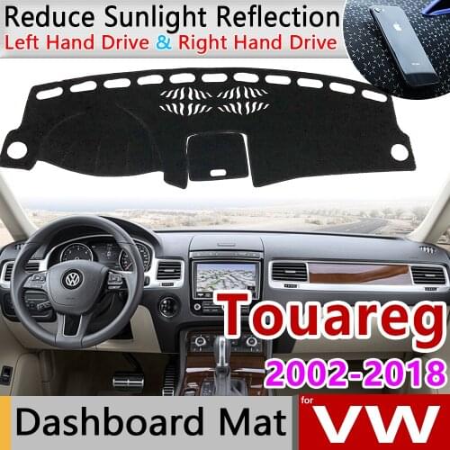 For Volkswagen VW Touareg 2002~2018 7L 7P Anti-Slip Mat Dashboard Cover Pad Sunshade Dashmat Car Protect Carpet Accessories rug