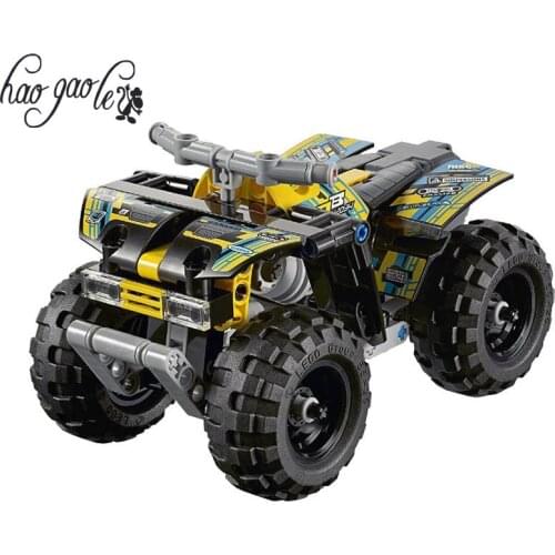 Hao gao le3416 series the Getaway Racer model Building Blocks set compatible 70595 pull-back motor car toy for children