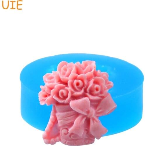 HYL003U Flower / Rose Mold Silicone Flexible Push Mold 24.9mm - Cotton Candy Polymer Clay Molds, Sugarcraft Mould