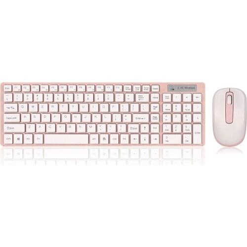 Wireless Keyboard and Mouse 2.4G Protable Keyboard Mouse Combo Set For Laptop Mac Notebook Desktop PC Computer Smart TV