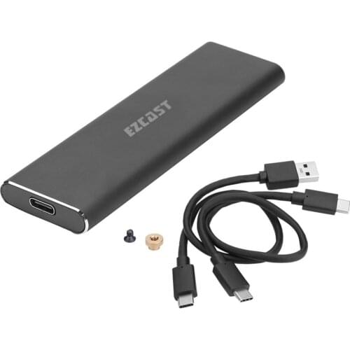 M2 SSD Case M.2 NVME PCIe to USB Type C 3.1 GEN2 M Key Solid State Disk Enclosure Adapter for 2230/2242/2260/2280 SSD Case Box