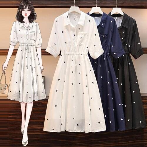 EHQAXIN Summer New Womens French Dresses Fashion Button Shirt Love Plaid Lace-Up Long A-Line Dress With Pocket For Ladies L-5XL