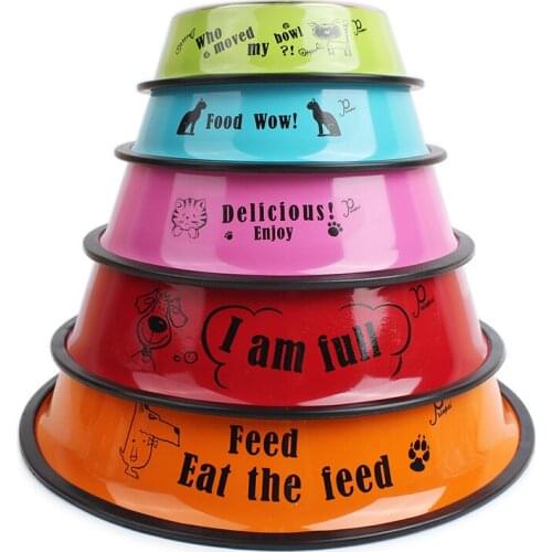 Stainless Steel Dog Bowl Non-slip Rubber Base for Small/medium/large Dogs Is The Perfect Choice for Pet Bowls