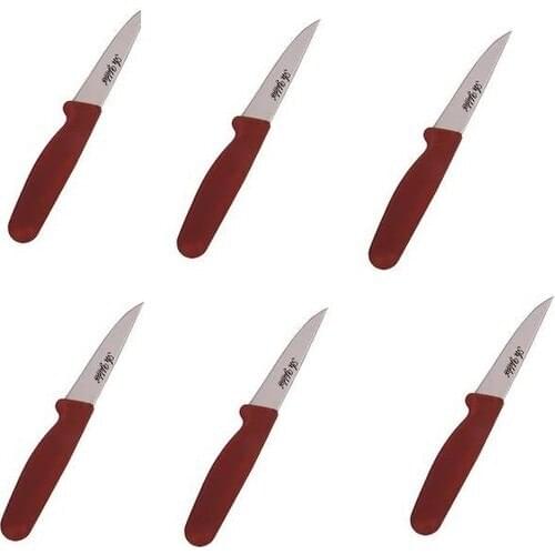 Aryıldız Fruit and Multi-Purpose Knife 6 Pcs Red