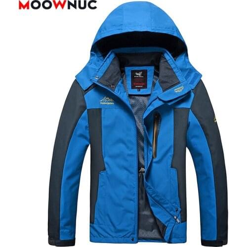 Overcoat Mens Jacket Sportswear Autumn Winter Windbreaker Mens Clothes Coat Female Windproof Hombre Casual 6XL 7XL 8XL MOOWNUC