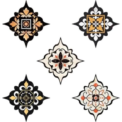 18/36pcs 11cm Tile Decorative Sticker Floor Self Adhesion Waterproof Diagonal Sticker living room Tile Decoration Wall Decals