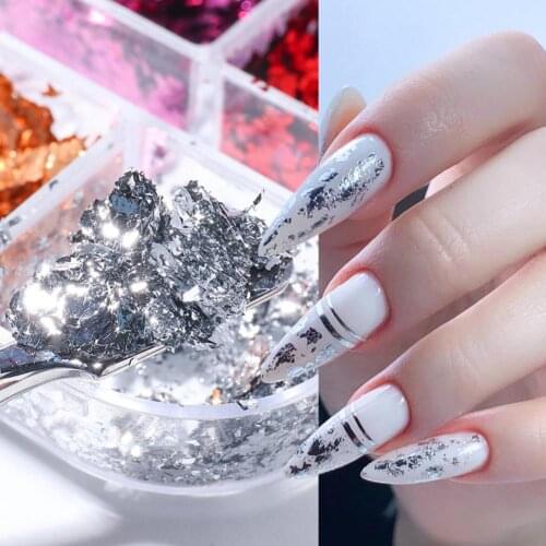 Stylish Easy to Store Nail Manicure Glitter Sequins Foil for Home Use