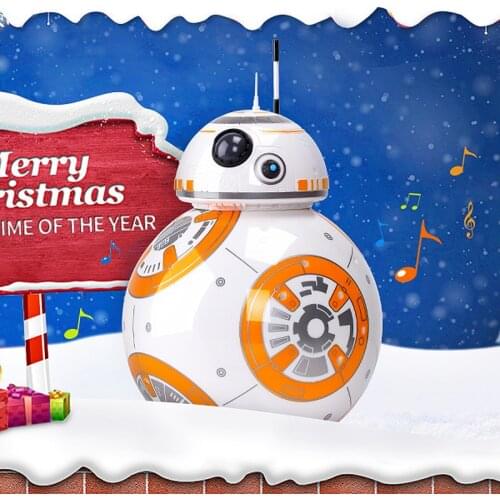 Upgrade Version BB-8 Ball 20.5cm RC Droid Robot 2.4G Remote Control BB8 Intelligent With Sound Robot Toys For Gifts Model Action