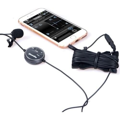 Commlite CVM-V03CP CoMica dB Adjusting Lavalier Microphone Clip-on Omnidirectional Condenser Mic for Camera Camcorder Smartphone