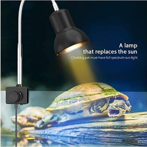 Reptile Heat Lamp, UVA UVB Reptile Light 360°Rotatable, Turtle Heat Lamp