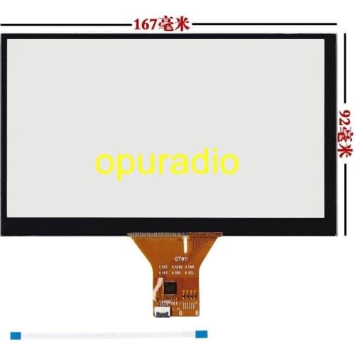Free shipping 6.95" inch Capacitive touch screen GT911 6PIN for Car DVD Touch screen digitizer glass Repair replacement