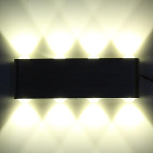 High quality 8W AC85-260V LED Wall Lamps Outdoor Warm Cool White Night Light Living Room Dimmable House Decor Fixture Lamp