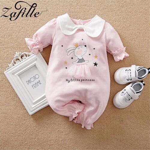 ZAFILLE My Little Princess Baby Girl Clothes For Newborns Lace Baby Romper Jumpsuit For Kids Babies Cute Bodysuit For Newborns