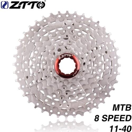 ZTTO 8s 11-40T Cassette 8Speed Freewheel Steel Flywheel Bicycle Parts for M410 K7 X4 Mountain Bike Bicycle Freewheel for Cycling