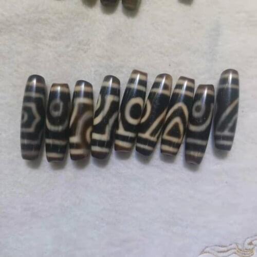 1pcs/lots high quality tooth yellow one two three eyes Tibetan agate dzi wholesale Necklace bracelet Accessories Gems Jewelry