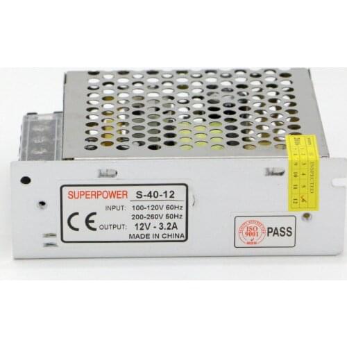 12V 3.2A 40W 110V-220V Lighting Transformer High quality LED driver for LED strip power supply Free shipping