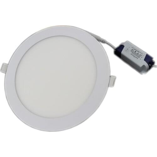 1X Ultra Thin Led Panel Downlight 3w 6w 9w 12w 15w 18w LED Round Ceiling Light Built-in AC85-265V LED Panel Light SMD2835