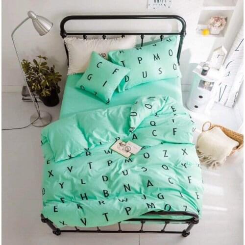 3Pcs 100% Cotton Crib Bed Linen Kit Cartoon Animal Baby Bedding Set Includes Pillowcase Bed Sheet Duvet Cover Without Filler
