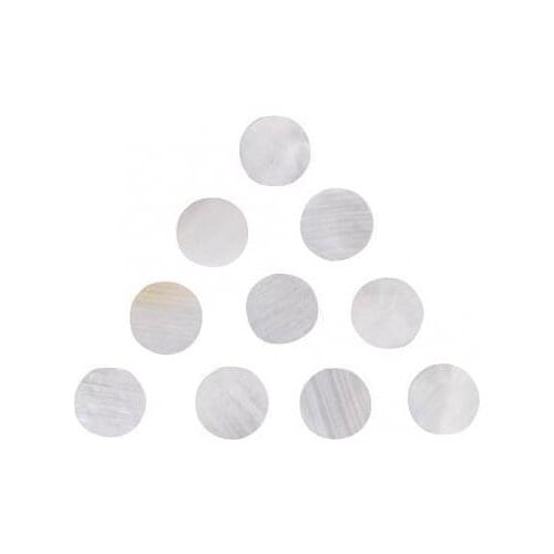 3x 10 White Mother of Pearl shell Dot Guitar Fingerboard fretboard marker 1/4