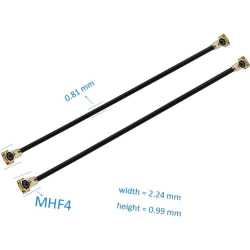 5Pcs 5CM-50CM IPEX4 MHF4 Female to UFL./IPX MHF4 Female Connector UFL Pigtail Cord 0.81mm for PCI WiFi Card Wireless Router