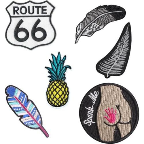 Aanywell Crafts 10piece/lot Multi-styles Embroidered Iron-On Patches For Clothing Stickers Badges DIY Sewing Accessories