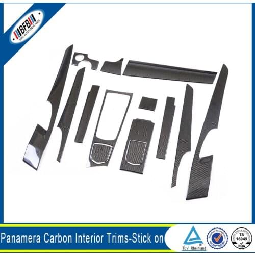 Auto Accessories Interior Trims Carbon Fiber 2014 Up 14pcs For Pananmera