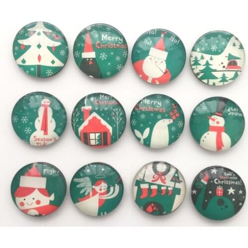 Free shipping 12pcs Cute Christmas Fridge Magnets Cartoon Santa/Snowman Megnetic Message Stickers for X-Max Gift Home Decoration