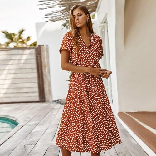 CYFMYD Summer Polka Dot Dresses
