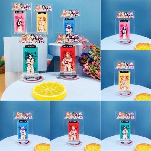 2021 Hot Anime Demon Slayer Kimetsu No Yaiba Unlimited Train Acrylic Action Figure Rengoku Kyoujurou Tanjirou Kamado Model Gift