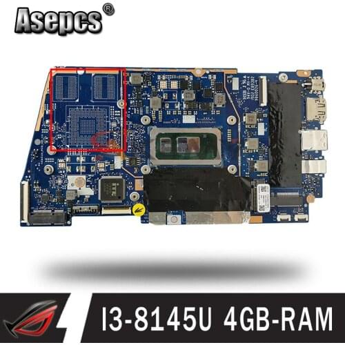 UX431FA/FN Laptop motherboard for ASUS ZenBook-14 UX431FA UX431FN UX431F original mainboard 4GB-RAM I3-8145U GM